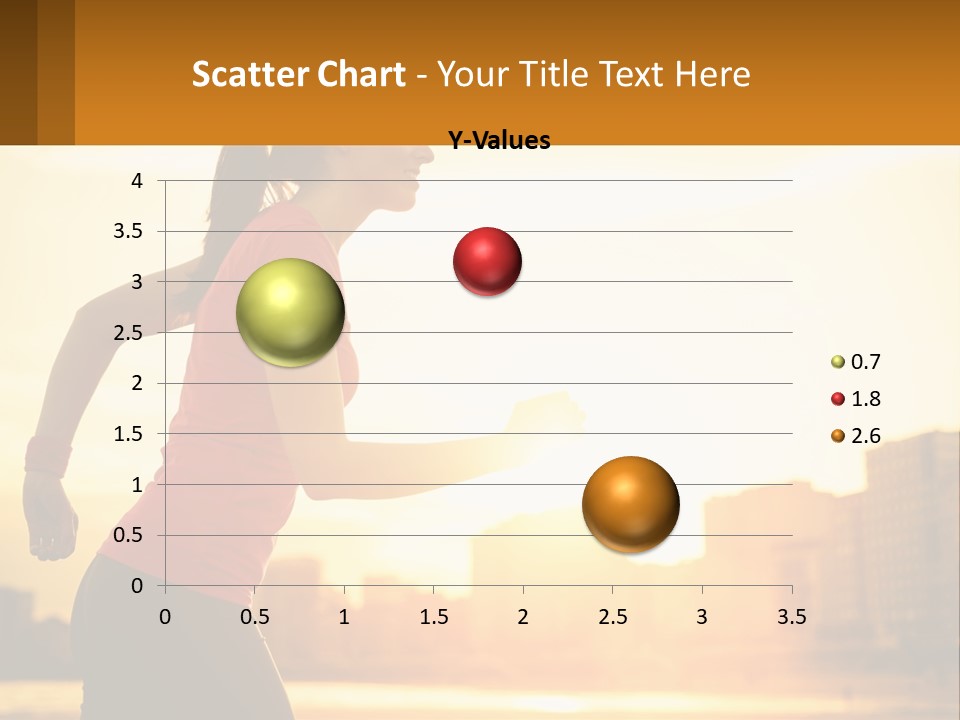 A Woman Running In The Sunset Powerpoint Presentation PowerPoint Template