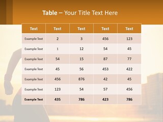 A Woman Running In The Sunset Powerpoint Presentation PowerPoint Template