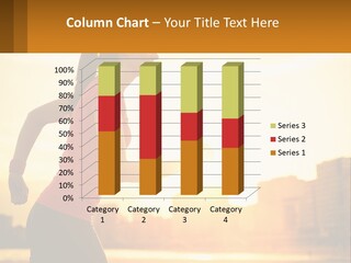 A Woman Running In The Sunset Powerpoint Presentation PowerPoint Template