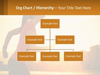 A Woman Running In The Sunset Powerpoint Presentation PowerPoint Template