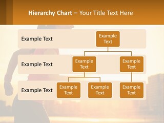 A Woman Running In The Sunset Powerpoint Presentation PowerPoint Template
