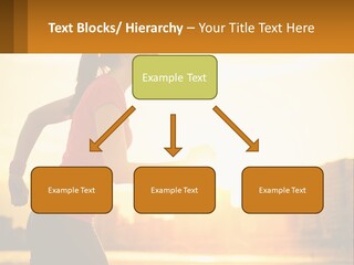 A Woman Running In The Sunset Powerpoint Presentation PowerPoint Template