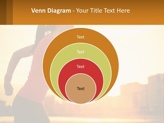 A Woman Running In The Sunset Powerpoint Presentation PowerPoint Template