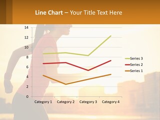A Woman Running In The Sunset Powerpoint Presentation PowerPoint Template