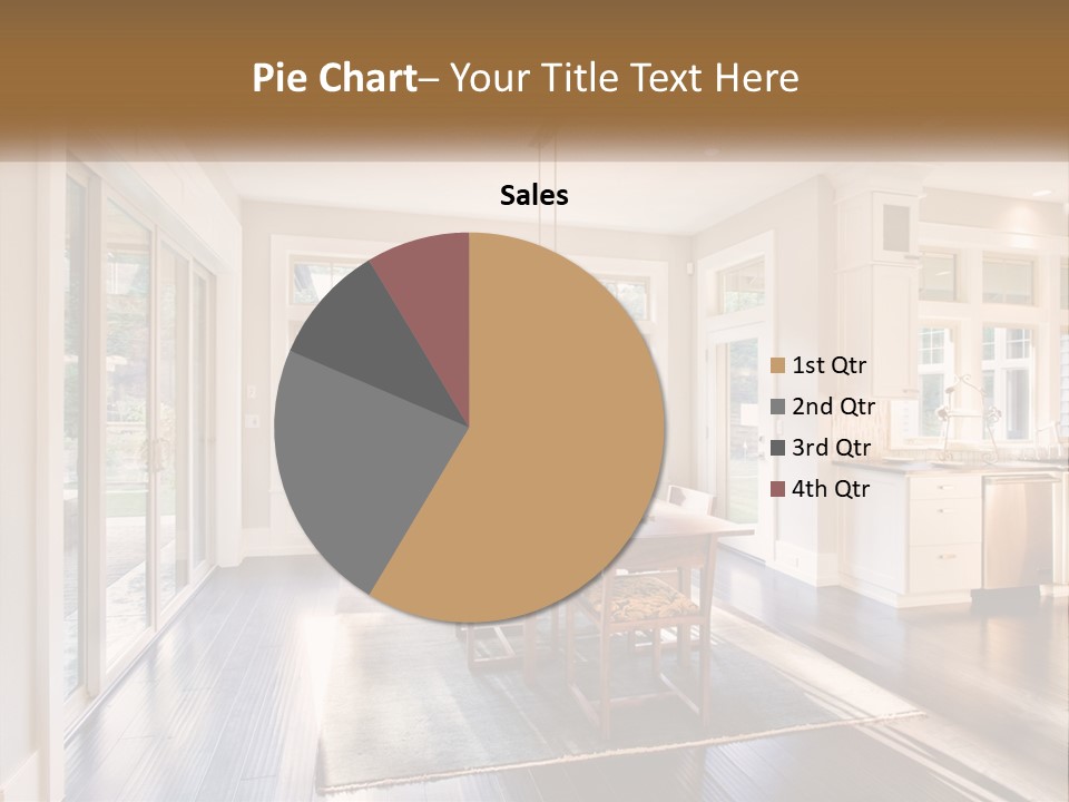 A Dining Room With A Table And Chairs PowerPoint Template