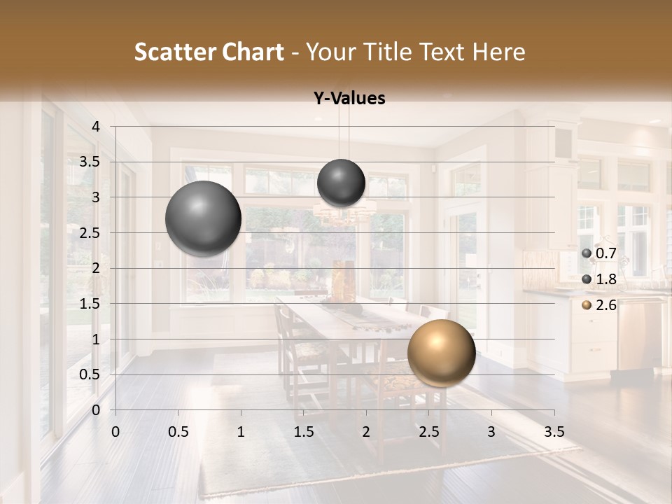 A Dining Room With A Table And Chairs PowerPoint Template