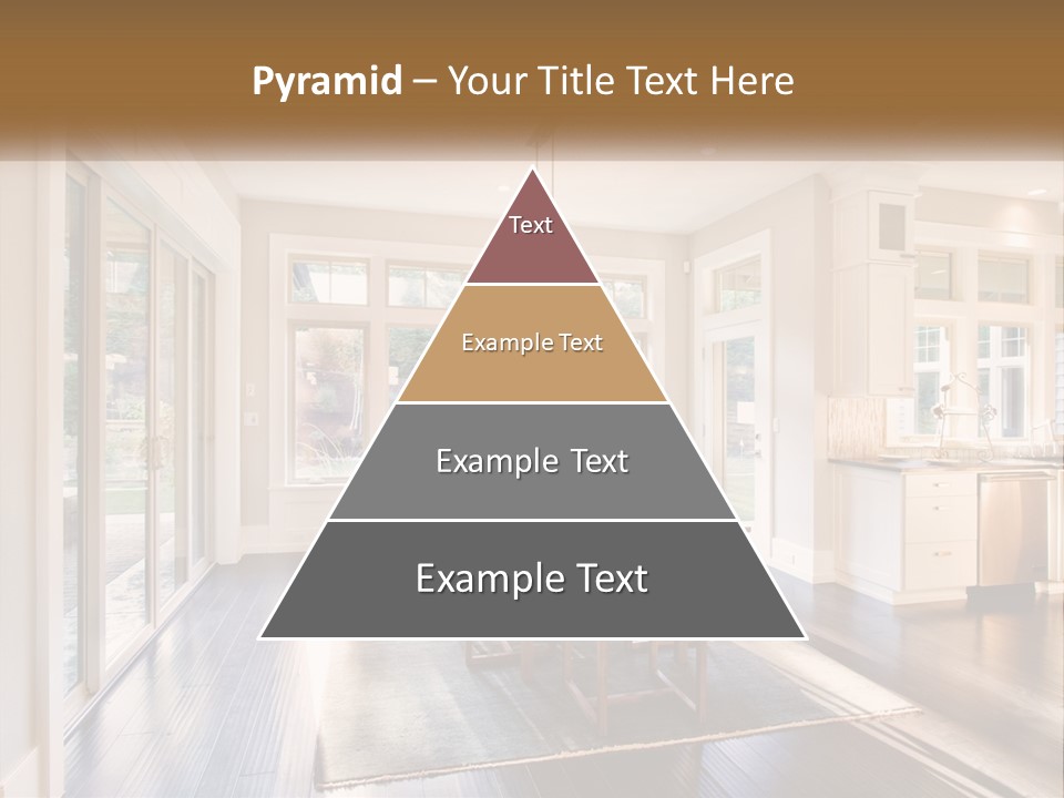 A Dining Room With A Table And Chairs PowerPoint Template
