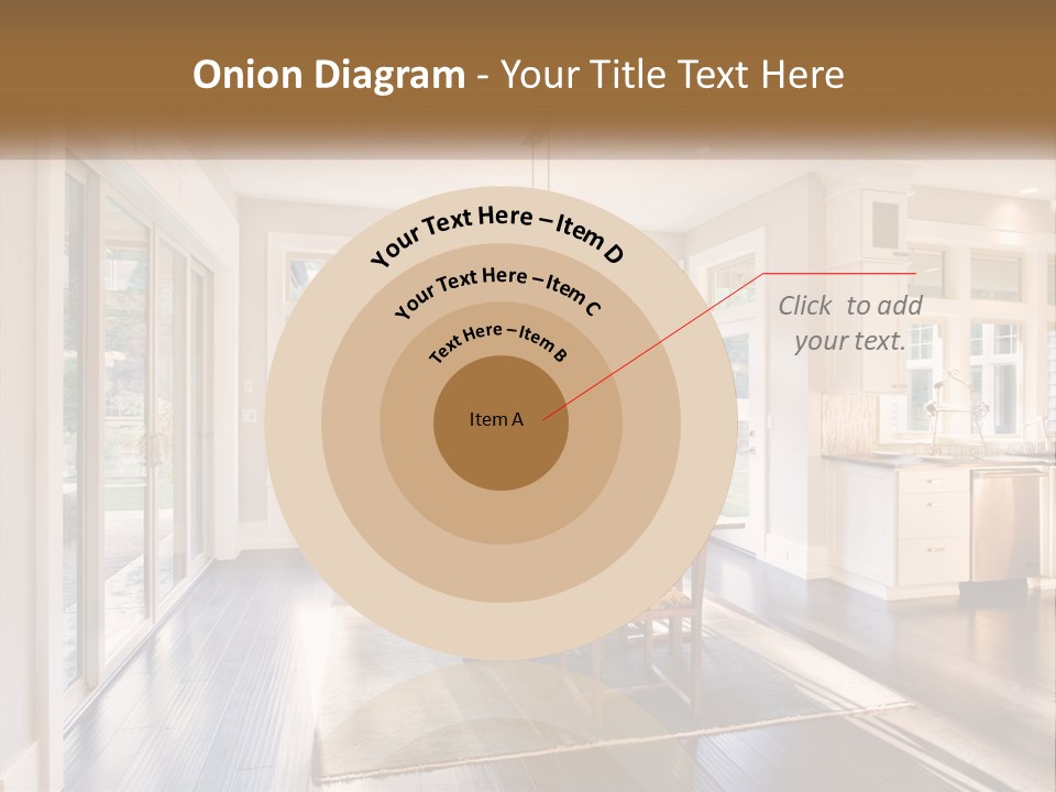 A Dining Room With A Table And Chairs PowerPoint Template