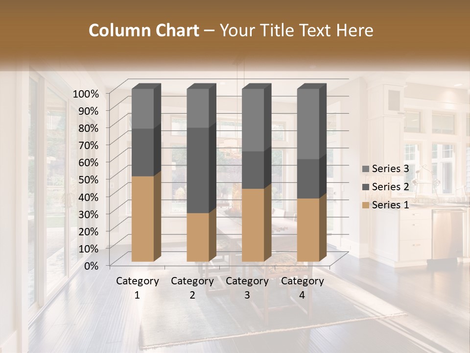 A Dining Room With A Table And Chairs PowerPoint Template