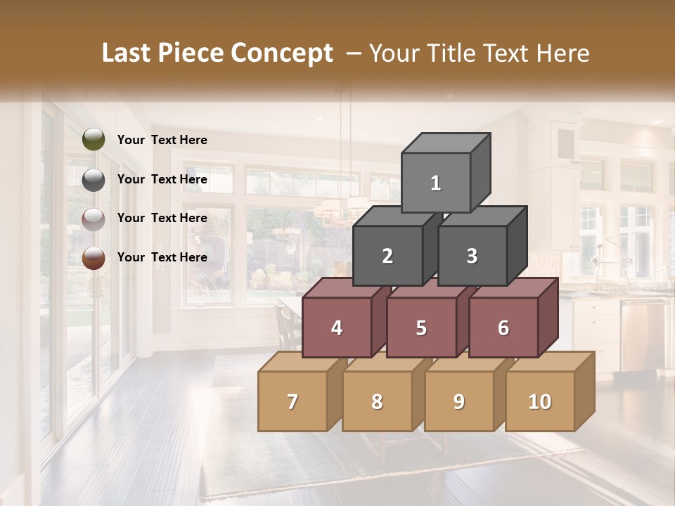 A Dining Room With A Table And Chairs PowerPoint Template