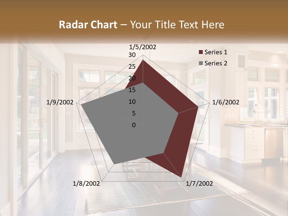 A Dining Room With A Table And Chairs PowerPoint Template