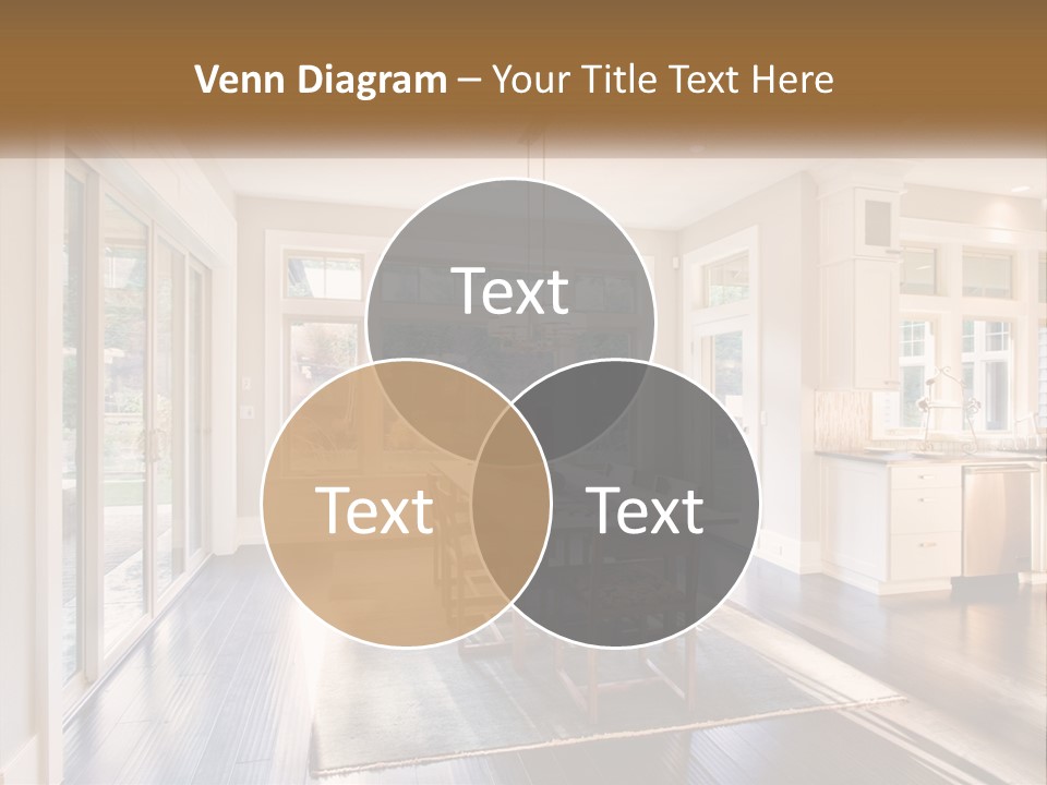 A Dining Room With A Table And Chairs PowerPoint Template