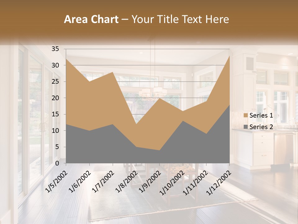 A Dining Room With A Table And Chairs PowerPoint Template