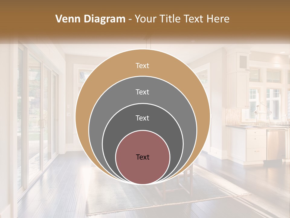 A Dining Room With A Table And Chairs PowerPoint Template