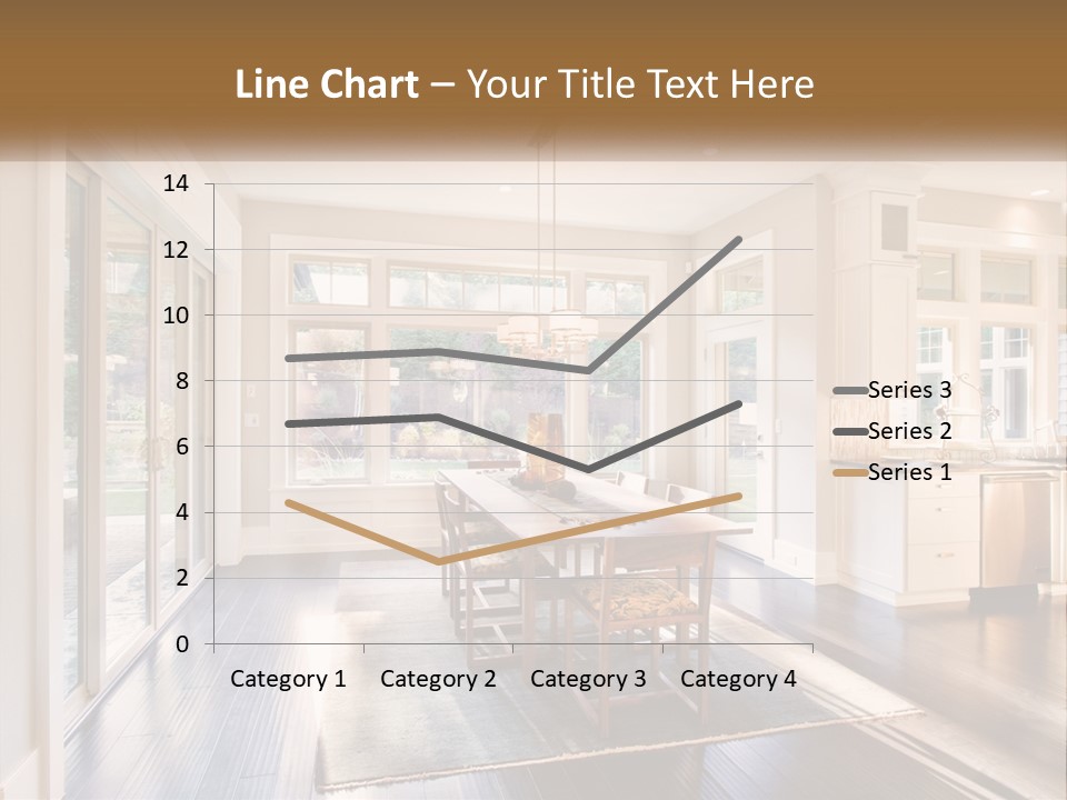 A Dining Room With A Table And Chairs PowerPoint Template