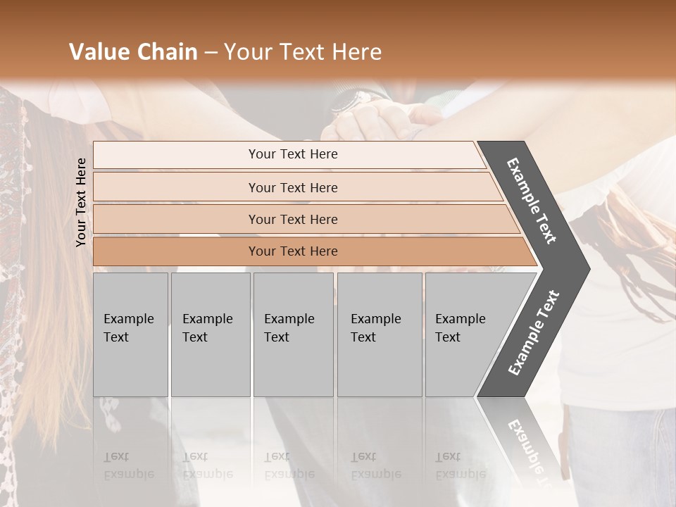 A Group Of People Holding Hands In A Circle PowerPoint Template