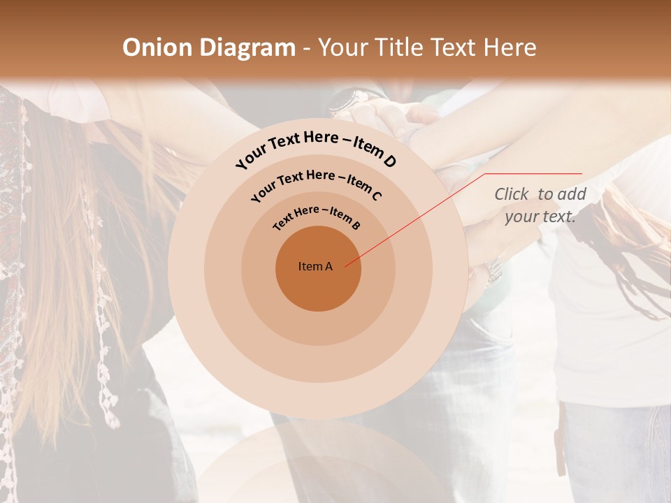 A Group Of People Holding Hands In A Circle PowerPoint Template