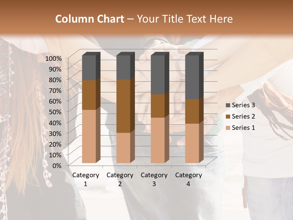 A Group Of People Holding Hands In A Circle PowerPoint Template