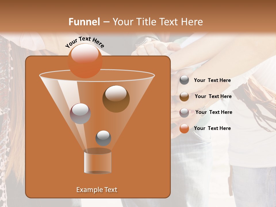 A Group Of People Holding Hands In A Circle PowerPoint Template