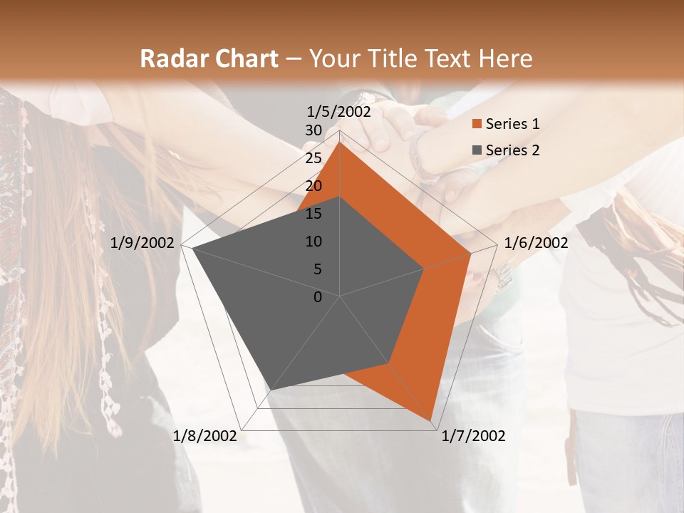 A Group Of People Holding Hands In A Circle PowerPoint Template