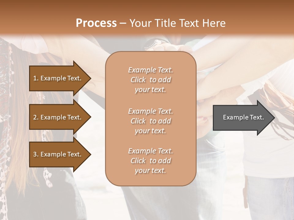 A Group Of People Holding Hands In A Circle PowerPoint Template