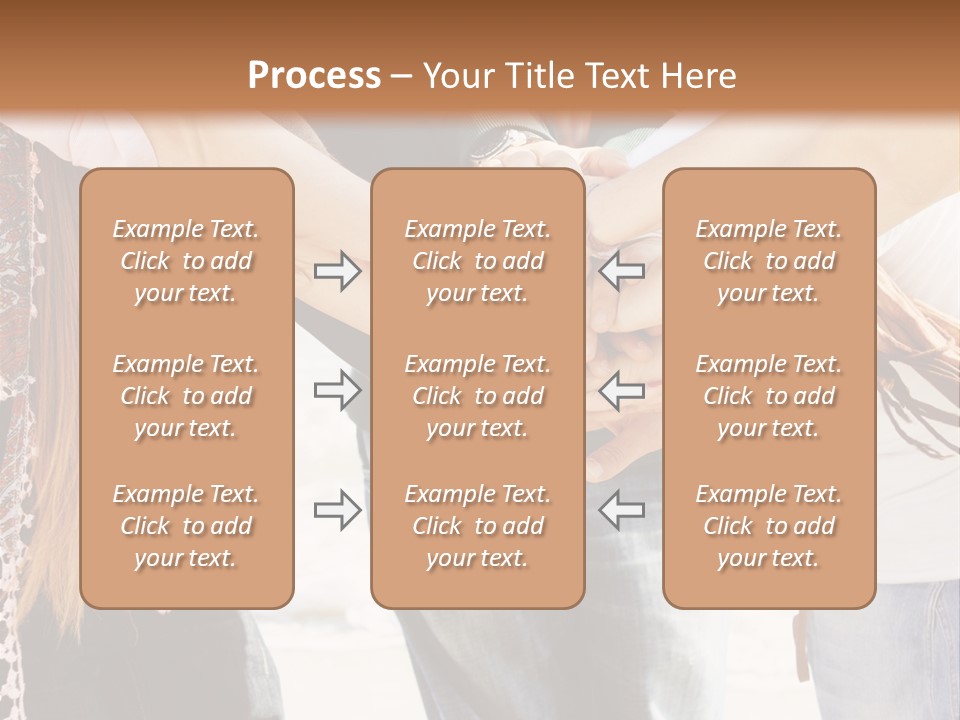 A Group Of People Holding Hands In A Circle PowerPoint Template
