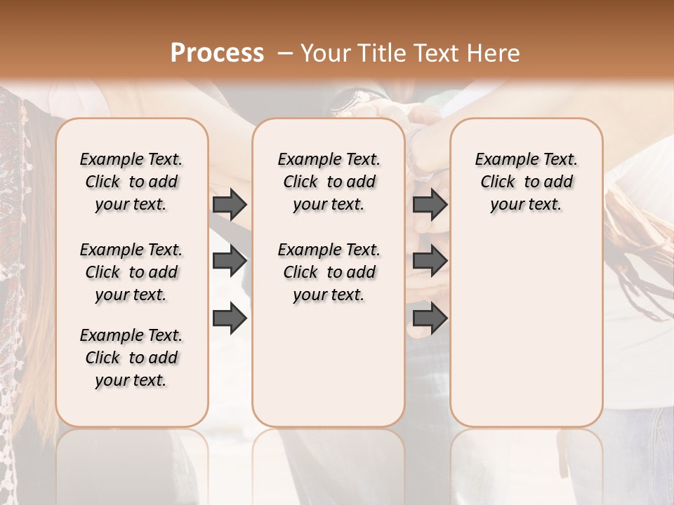 A Group Of People Holding Hands In A Circle PowerPoint Template