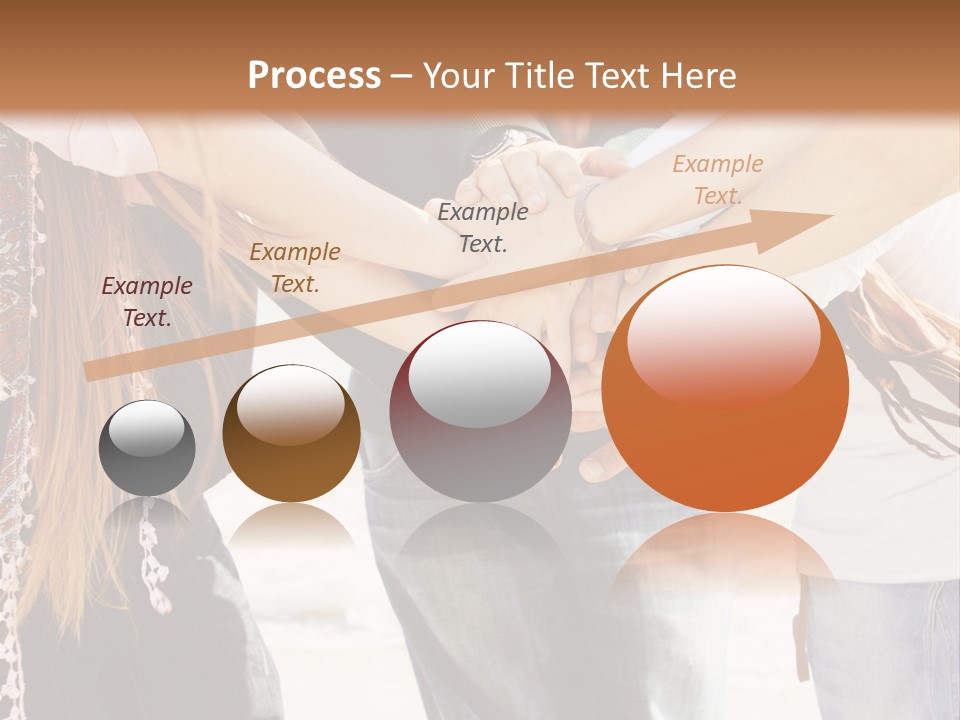 A Group Of People Holding Hands In A Circle PowerPoint Template