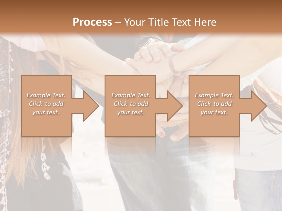 A Group Of People Holding Hands In A Circle PowerPoint Template