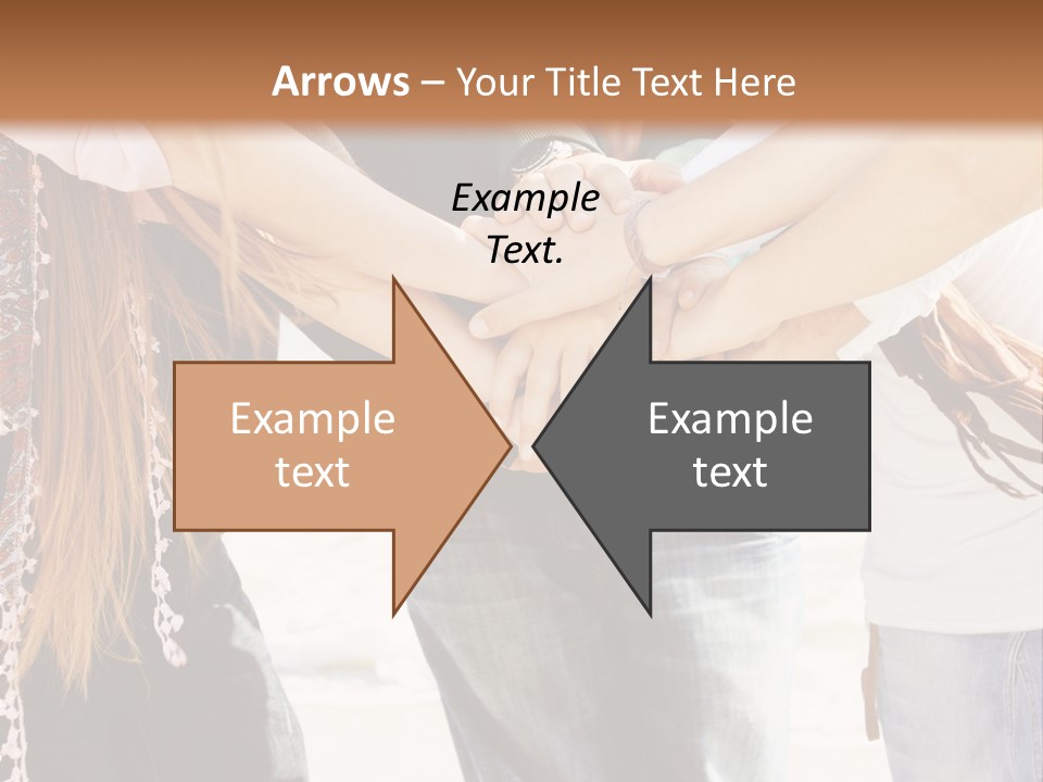 A Group Of People Holding Hands In A Circle PowerPoint Template