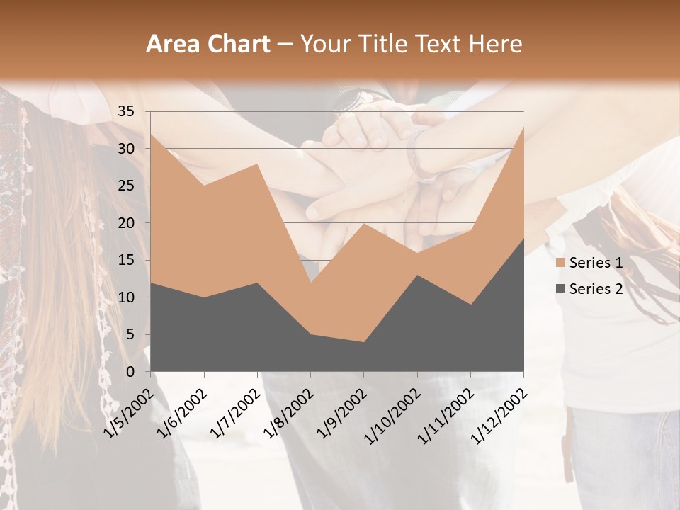 A Group Of People Holding Hands In A Circle PowerPoint Template