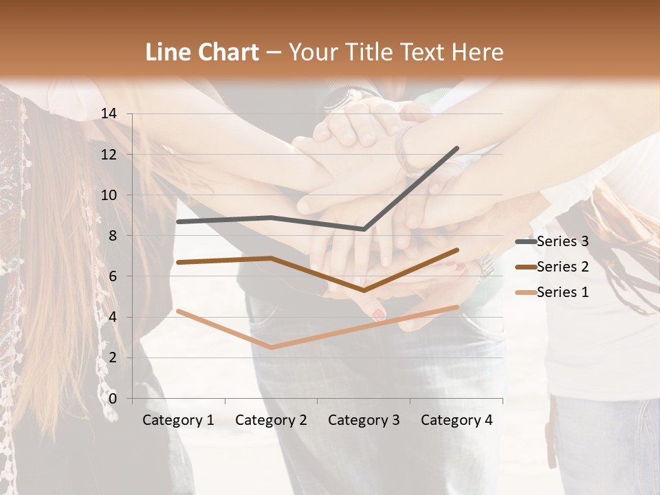 A Group Of People Holding Hands In A Circle PowerPoint Template