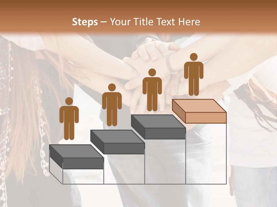 A Group Of People Holding Hands In A Circle PowerPoint Template