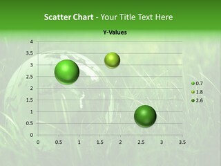 A Green Globe In The Grass Powerpoint Template PowerPoint Template