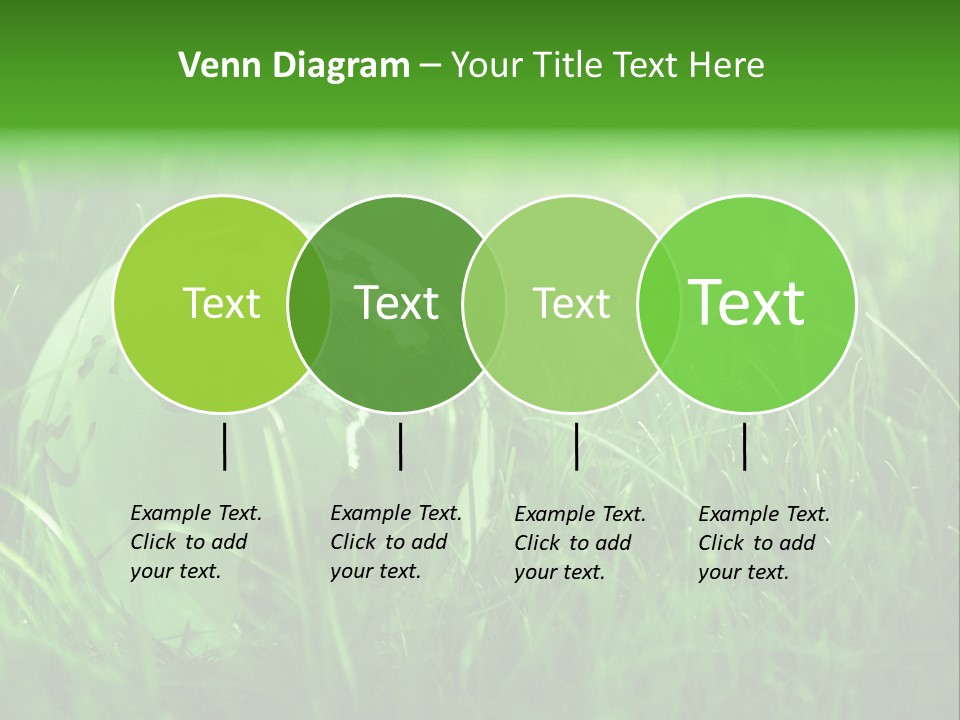 A Green Globe In The Grass Powerpoint Template PowerPoint Template