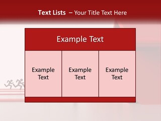 A Group Of People Running Towards A Red House PowerPoint Template