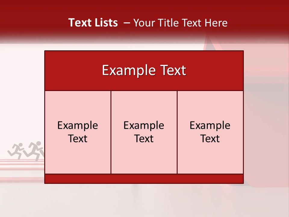 A Group Of People Running Towards A Red House PowerPoint Template