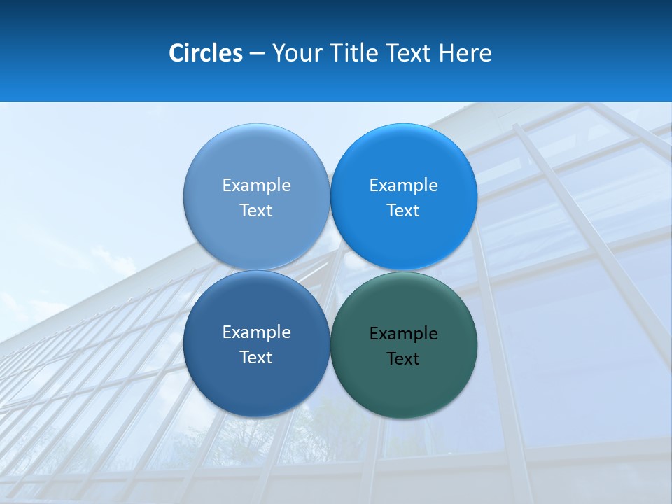 A Building With A Blue Sky And Clouds In The Background PowerPoint Template