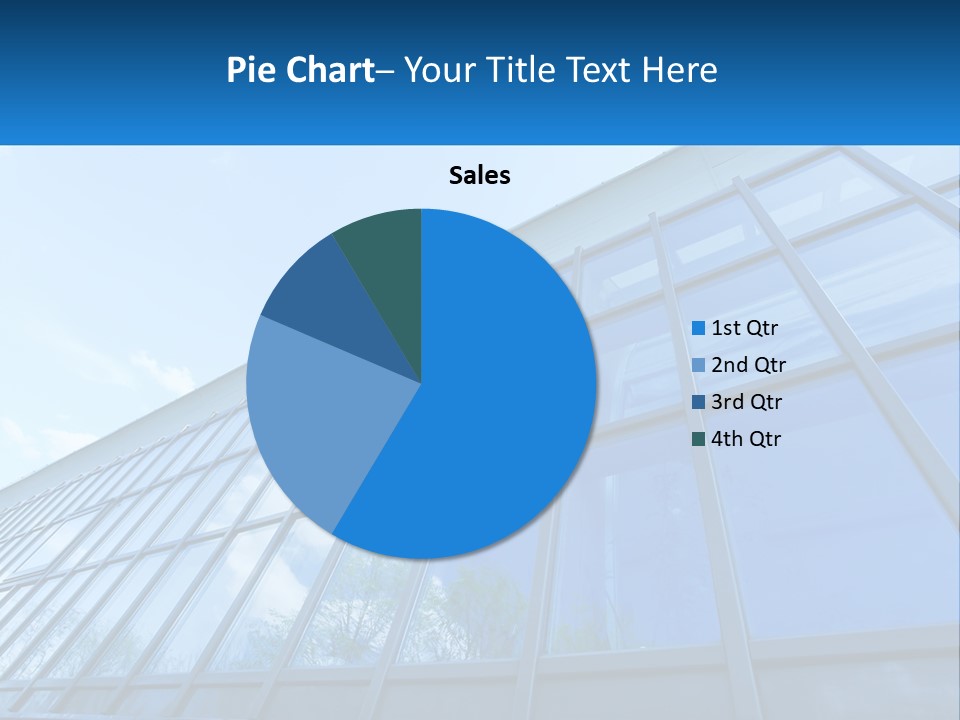 A Building With A Blue Sky And Clouds In The Background PowerPoint Template