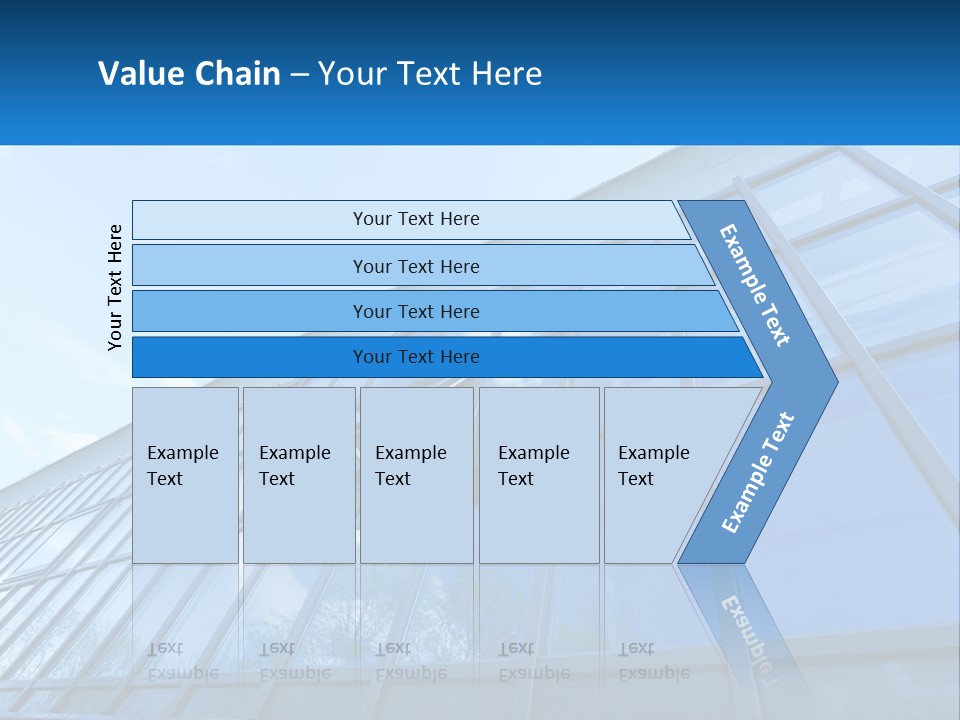 A Building With A Blue Sky And Clouds In The Background PowerPoint Template