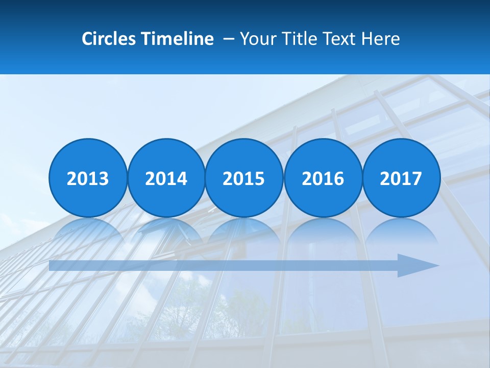 A Building With A Blue Sky And Clouds In The Background PowerPoint Template