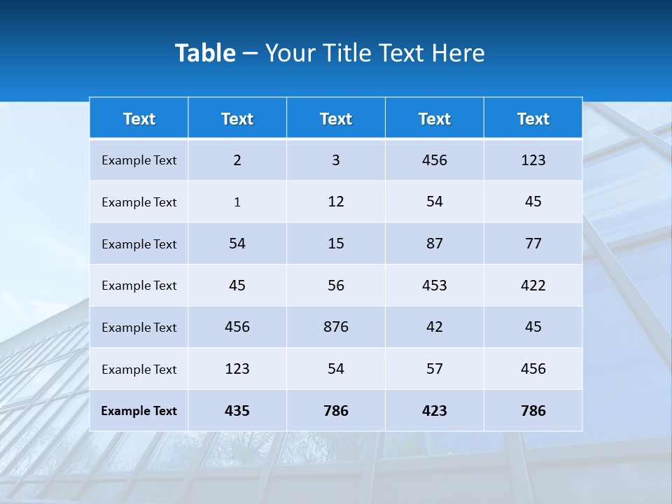 A Building With A Blue Sky And Clouds In The Background PowerPoint Template