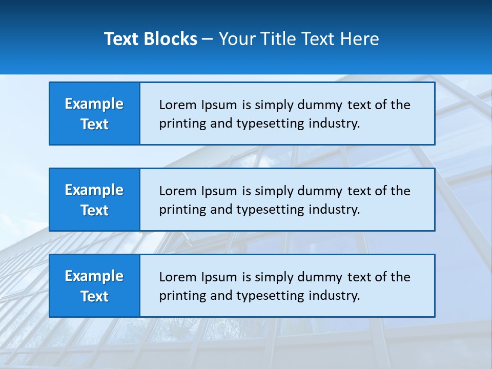A Building With A Blue Sky And Clouds In The Background PowerPoint Template