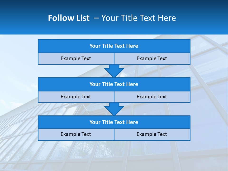 A Building With A Blue Sky And Clouds In The Background PowerPoint Template