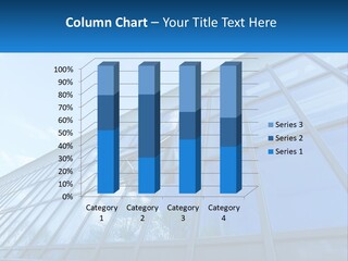 A Building With A Blue Sky And Clouds In The Background PowerPoint Template