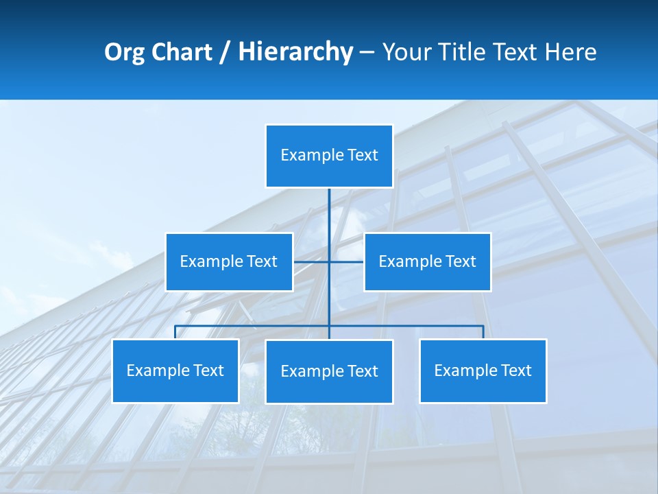 A Building With A Blue Sky And Clouds In The Background PowerPoint Template