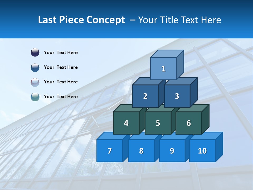A Building With A Blue Sky And Clouds In The Background PowerPoint Template