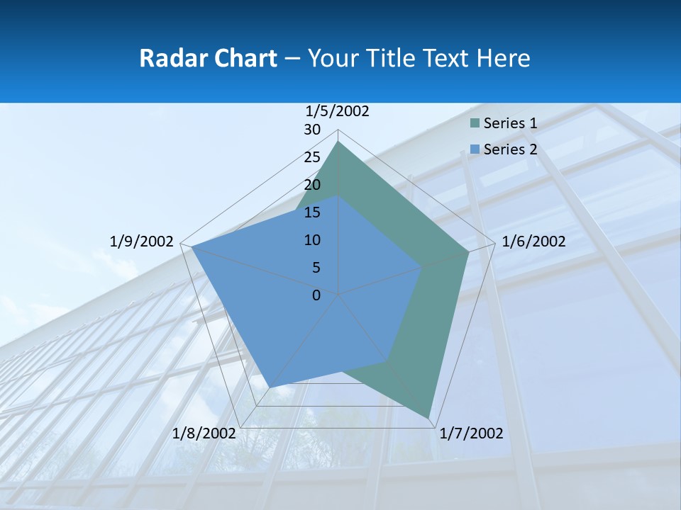 A Building With A Blue Sky And Clouds In The Background PowerPoint Template