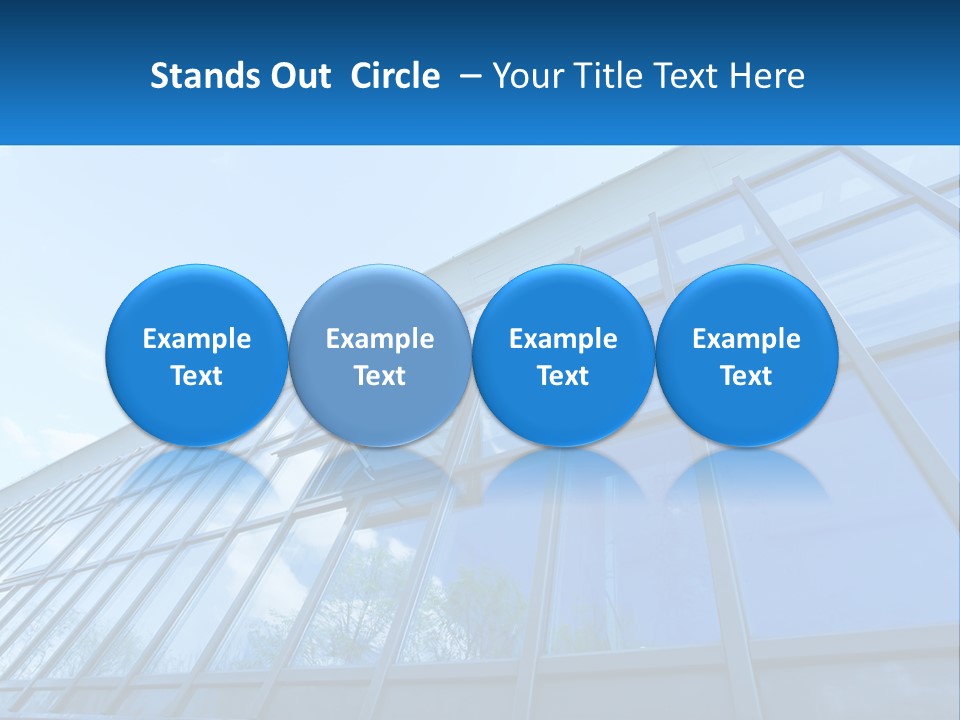 A Building With A Blue Sky And Clouds In The Background PowerPoint Template