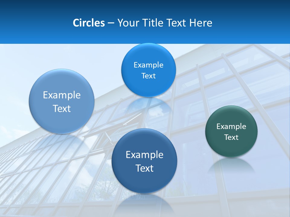 A Building With A Blue Sky And Clouds In The Background PowerPoint Template